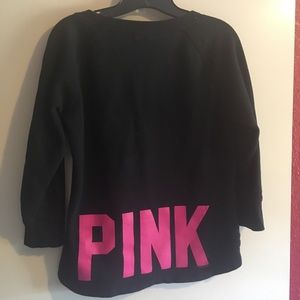 VS Pink 3/4 Sleeve Black Sweater 🎀